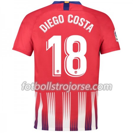 Atlético Madrid Matchtröjor Diego Costa 18 Hemma Fotbollströja 2018-2019 Atlético Madrid Matchtröjor Diego Costa 18 Hemma Fotbollströja 2018-2019